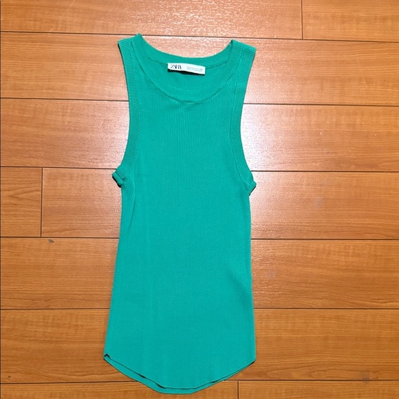 Zara Tops - Zara Women's Vibrant Teal Tank Top